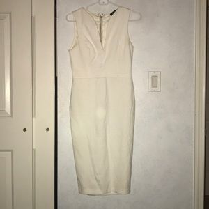 Classis white midi dress